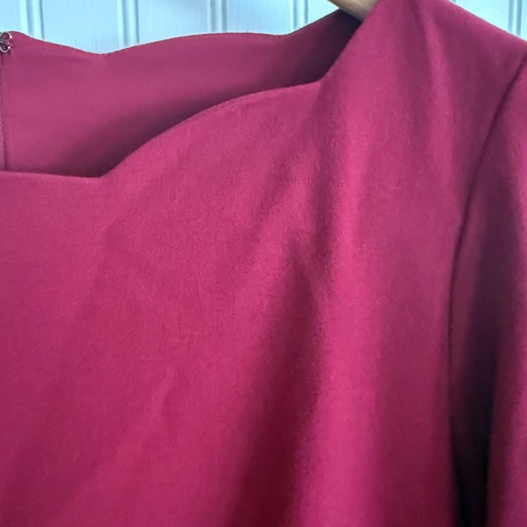 Talbots Red Long Sleeve Dress Size 2 - Picture 3 of 6